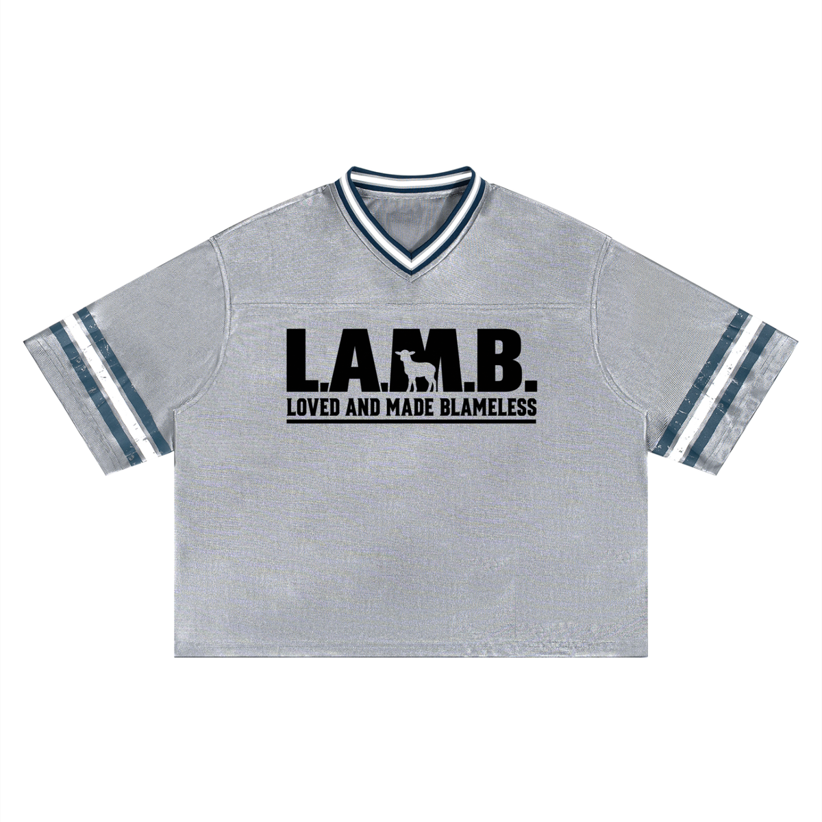 L.A.M.B. Unisex Boxy Striped Soccer Jersey