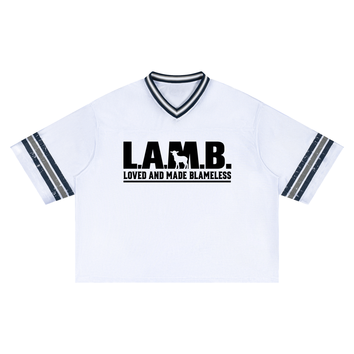 L.A.M.B. Unisex Boxy Striped Soccer Jersey