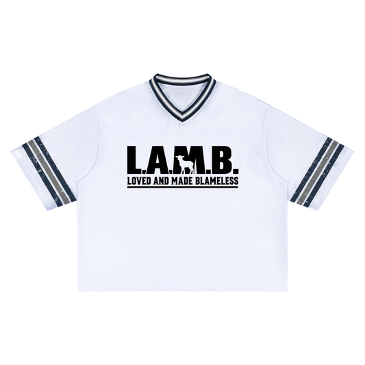 L.A.M.B. Unisex Boxy Striped Soccer Jersey