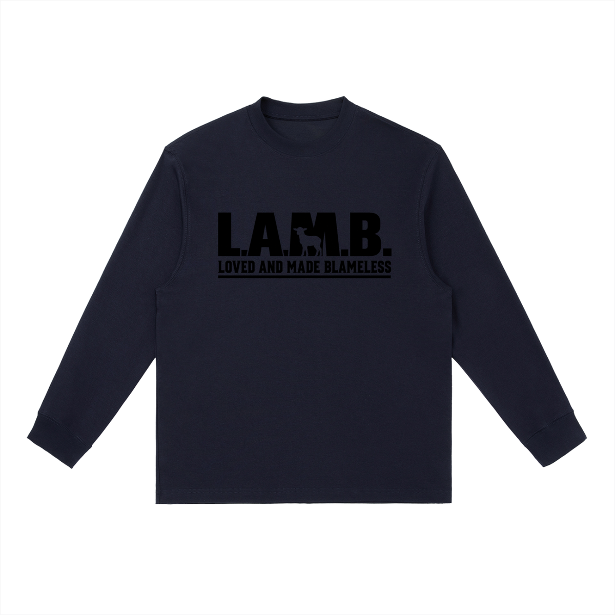 L.A.M.B. Essential Crewneck Long-Sleeve T-Shirt