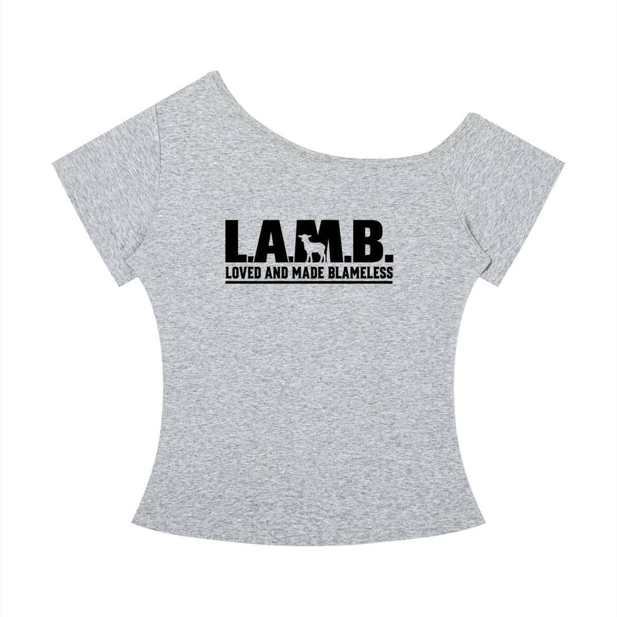 L.A.M.B. Women’s Off-the-Shoulder T-Shirt
